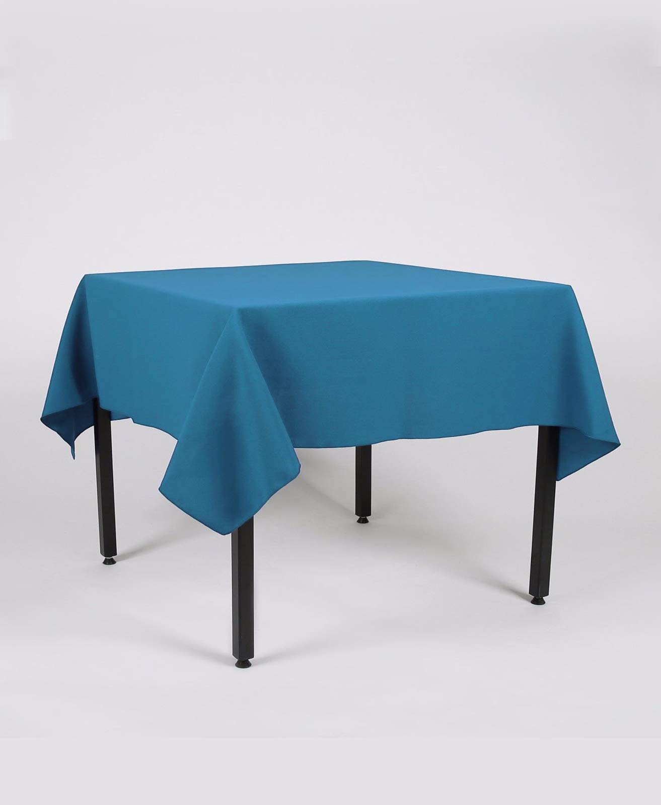 Hope Textiles Teal 55" x 80" (139cm x 203cm) Rectangle Fabric TABLECLOTH/TABLE CLOTH (Polyester, not cotton)