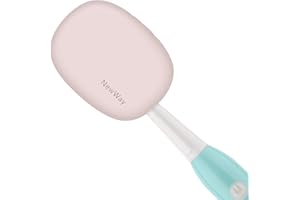 NewWay Mini Toothbrush Cover Rechargeable Travel Toothbrush Case with Holder for Houshold and Traving or Business Trip Pink