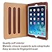 iPad Air 2 Case, YEONPHOM Ultra Slim Light Weight Sleep Awake Smart Leather Stand Folio Case Cover with Multiple Viewing Angles, Document Card Pocket for Apple iPad Air 2 (iPad 6) - Brown