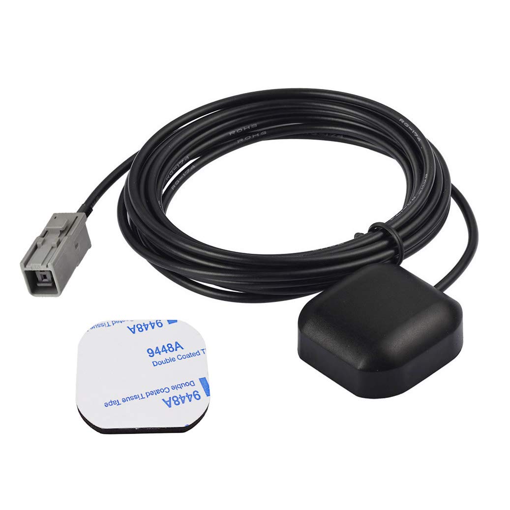 Bingfu GPS Antenna GT5 Connector Vehicle Waterproof Active GPS Navigation Aerial with 3Meter Cable & Magnetic Base for Car Stereo Clarion Alpine Navigation Head Unit