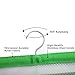 ALYER 6 Storage Pockets Hanging Mesh Shower Caddy,Space Saving Bathroom Accessories and Quick Dry Bath Organizer with Hanger,Green
