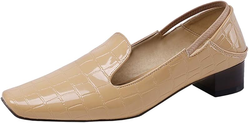 square toe court shoes