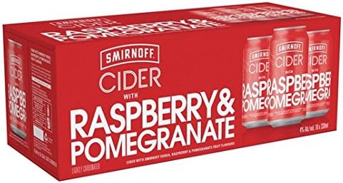 Smirnoff Cider Raspberry & Pomegranate 10 x 330ml