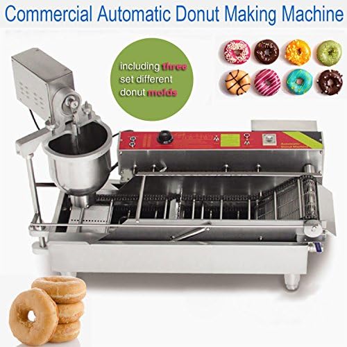 Yoli® Commercial Automatic Donut Machine,stainless Steel Donut Maker/fryer,wider Oil Tank,3 Sizes Moulds