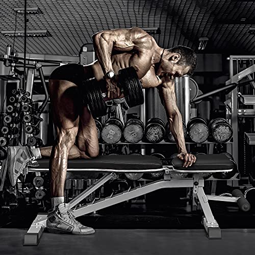 DERACY Adjustable Weight Bench for Full Body Workout, Incline and