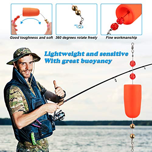 4 Stück Angel-Bobber Fisch-Posenanzeiger, Slip Bobber Bobber Rig Angelausrüstung Süßwasser Salzwasser – Bild 5