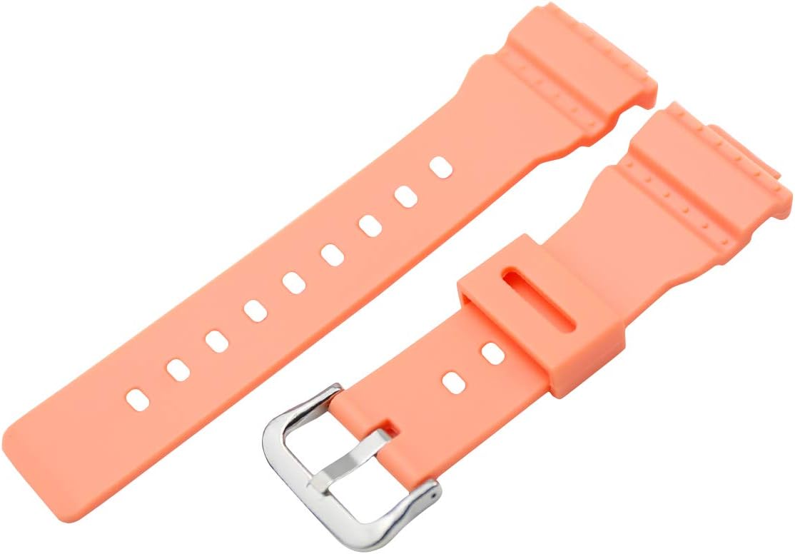 KHZBSWomen's Resin Watch Bands Replacement fit for Casio Baby-g BA-110 BA-111 BA-112 BA-120 BA-125 watch strap wristband Watch chain