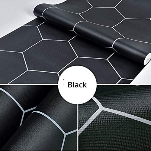 fenjinsheng Fliesenaufkleber 60X300Cm Verdicken Moderne Einfach Schwarz