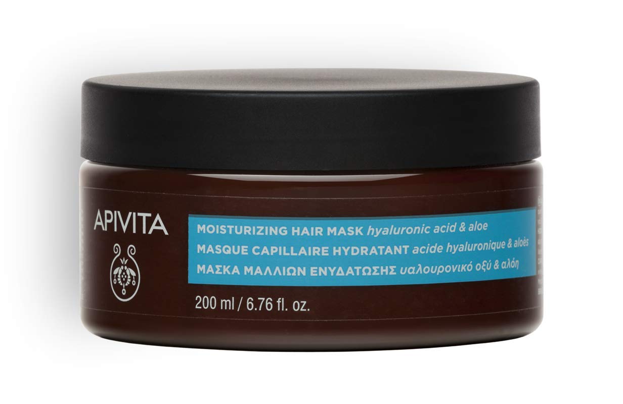 Apivita Moisturizing Hair Mask with Aloe and Hyaluronic Acid 200ml