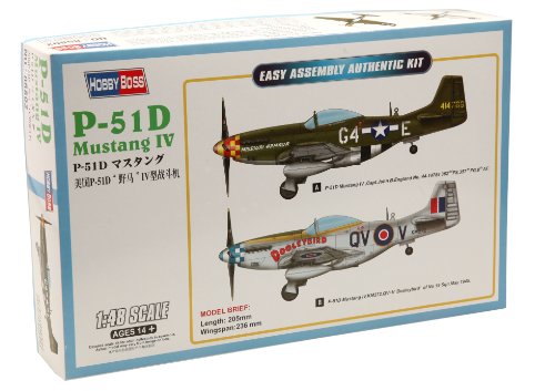 Hobby Boss Easy Assembly P-51D Mustang IV Airplane Model Building Kit
