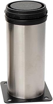 Tookie Patas ajustables para muebles, mesa de acero inoxidable plateado