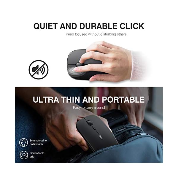 Wireless-Mouse-Rechargeable-Inphic-Ultra-Thin-1600-DPI-Mini-24G-Silent-Optical-Cordless-Mouse-Mice-for-LaptopPCComputerMac-Classic-Black INPHIC Wireless Mouse Rechargeable, Ultra Thin 1600 DPI Mini 2.4G Silent Optical Cordless Mouse Mice for Laptop,PC…