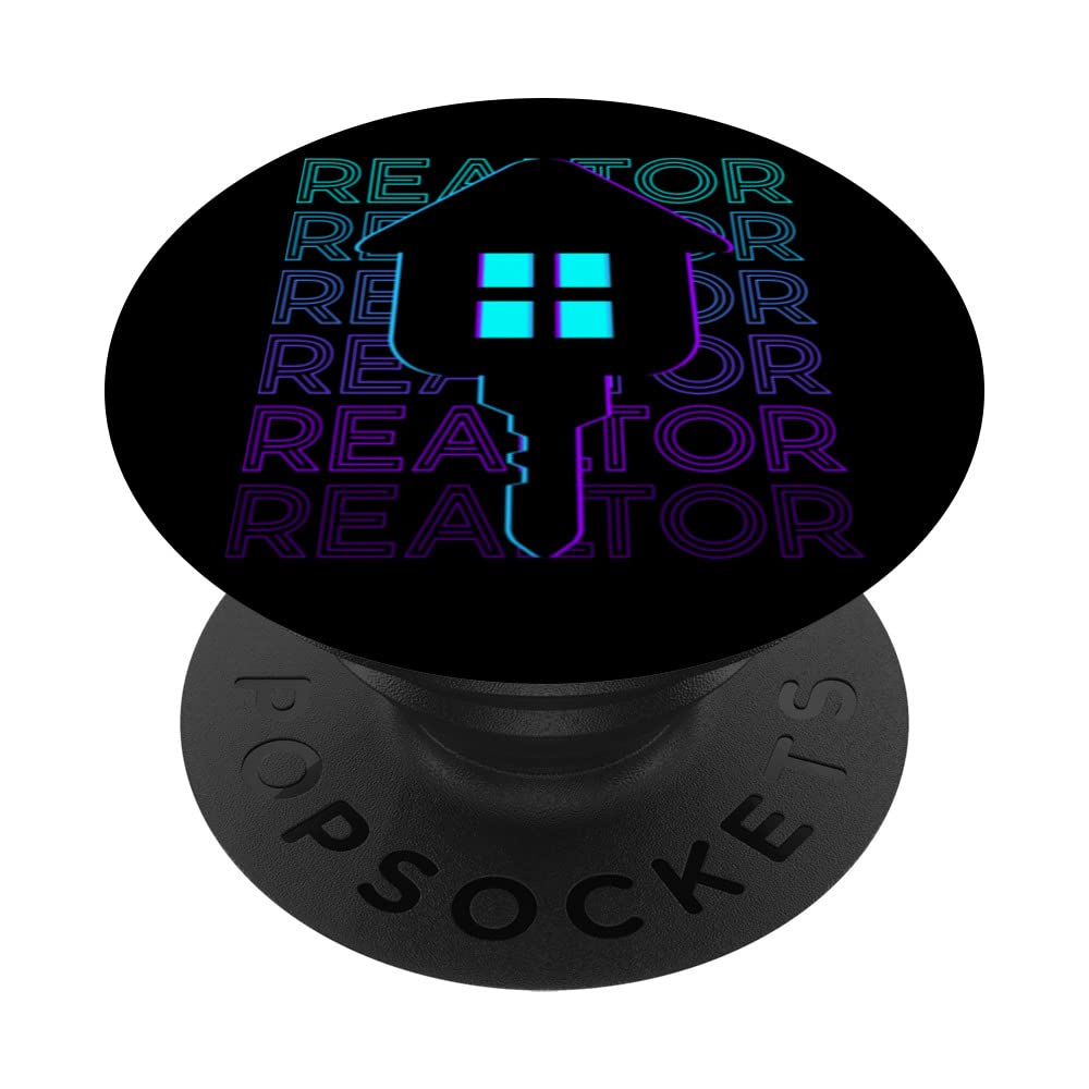 Realtor Real Estate Agent Broker Retro PopSockets Swappable PopGrip