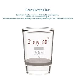 stonylab Borosilicate Glass Gooch Crucible, Low