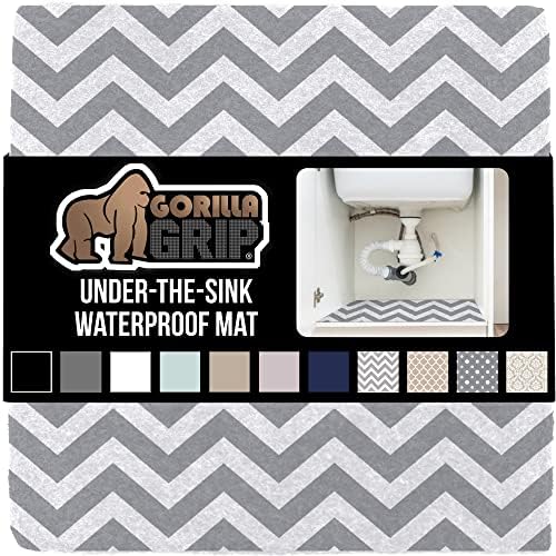 Gorilla Grip Quick Dry Waterproof Under Sink Mat Liner, Slip Resistant