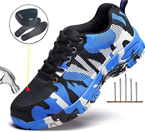 Escort Runners Steel Toe Shoes Men Non Slip Work Safety Shoes Breathable Industrial Construction Shoes Outdoor Hiking Shoes
