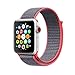 amBand Compatible for Apple Watch Sport Loop Band 42mm, Lightweight Breathable Nylon Replacement Band Compatible for Apple Watch Series 1, Series 2, Series 3, Sport, Edition-Electric Pink