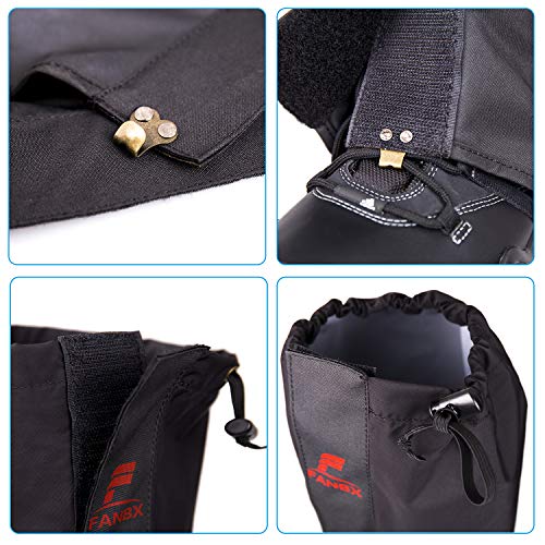 FANBX F Leg Gaiters Waterproof Legging Gaiters for Men Women Ankle Leg Guard Breathable Legging Cover for Camping Hiking Climbing Snowing Hunting Trimming Grass Trekking Outdoor Research - Thumbnail 3