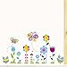 Wall Decal Beautiful Flowers Lovely Owls Butterflies Home Sticker House Decoration Wall Paper Removable Living Dinning Room Bedroom Art Picture Murals DIY Girls Boys Kids Nursery Baby