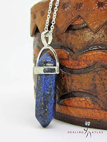 Lapis Lazuli Chain Crystal Healing Pendant 3rd Eye Chakra Sagittarius Pendant Love Healing Power Pendant Lapis Lazuli Meditation Yoga Chain