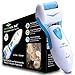 Electric Foot File Callus Remover-Rechargeable Pedicure Tool Set Electronic Scrubber Shaver 2 Pumice Stone Refills for Dry Feet,Dead,Callused Skin Cracked Heels Perfect Pedi Care Spa
