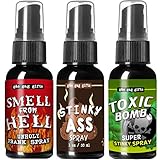 Hankyky Funny and Stinky Fart Prank Sprays Toxic Bomb Nasty Smelling Spray April Fools' Day Props Gags & Practical Jokes (30ml / 1oz)