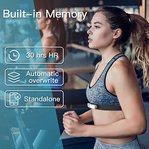 ViATOM VisualBeat Borstband/Hartslagmeter Zonder Riem, Bluetooth ANT +, 24-uurs Hartslagmeting, 30 Minuten… - Image 8
