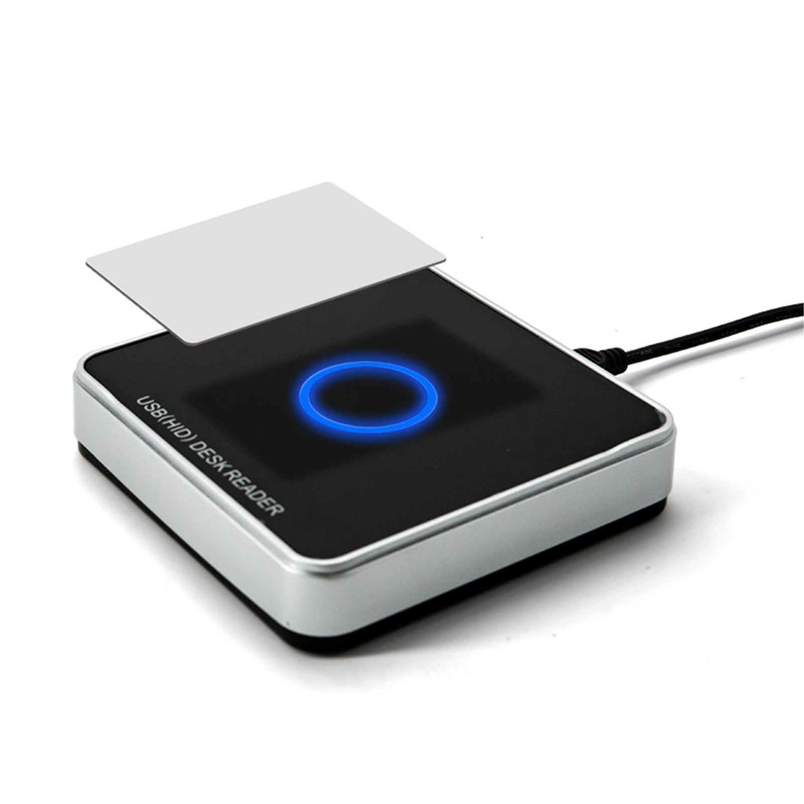 Photo 1 of RFID Card Reader, Desktop USB UHF RFID Card Reader Writer with LED Indicator Light, 902-928MHz Contactless Electronic Tag Access Control, Compatible with ISO18000-6C, ISO18000-6B