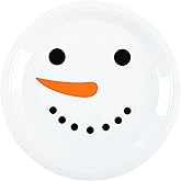 AimFun Christmas Party Plates Snowman Disposable Paper Plates Winter Holiday Dinner Desser Plates Xmas Cute Festive Dinnerware for Cookie Salad Appetizer Table Decor Party Supplies (48, 9 Inch)