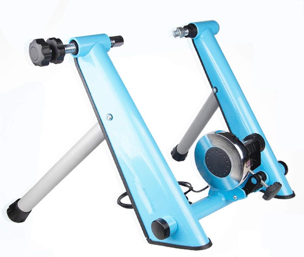 Oureong Indoor Trainer Mountain Road Training Platform Turbo Trainer Wire-Controlled Indoor Variable Resistance Indoor Bike Trainer for Road & Mountain Bicycles Suitable for Mountain and Road Cycling