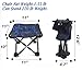 FantasyBear Small Folding Chair,Portable Lightweight Waterproof 600D Oxford Outdoor Folding Chair for Camping Fishing Travel Hiking Picnic Beach Quickly Fold Chair Stool (Blue)