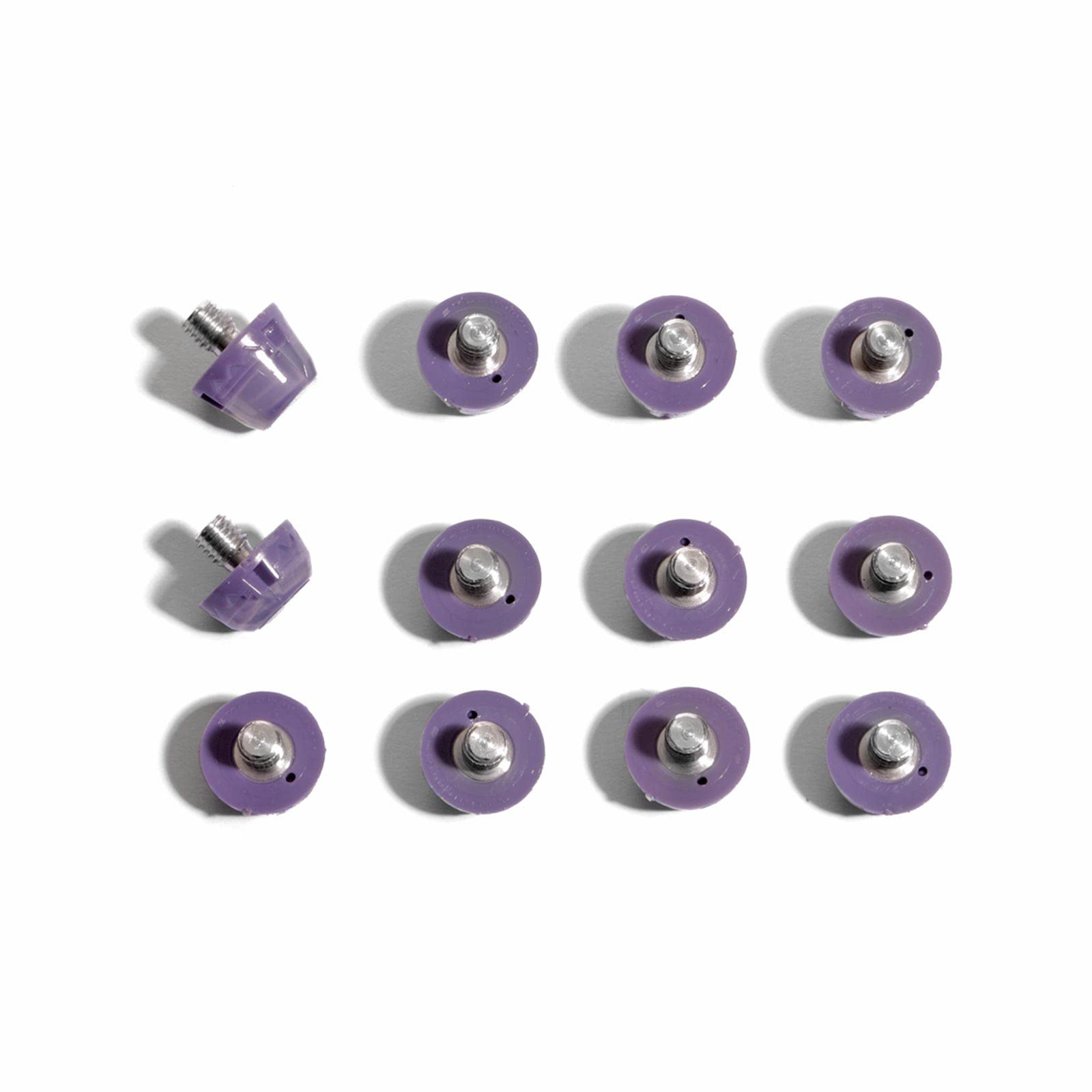 STUDIAMONDS TPU Football Studs-12X Replacement Football Cleats for Football- TPU Studs Standard Thread (Translucent Purple)