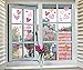 255PCS Valentines Day Window Clings Decorations - Gnome Heart Decal Party Decor Ornaments