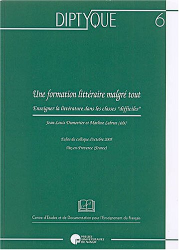 Une formation littéraire malgré tout