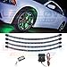 LEDGlow 4pc Green LED Wheel Well Fender Accent Neon Lighting Kit for Cars & Trucks - 6 Patterns - Music Mode - 24