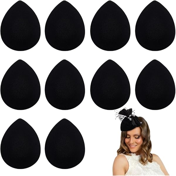 1381 10 Pcs Fascinator Base Round Hat For Women Black & Amazon.com: Wzttdm 10Pcs Classic, Versatile Black Fascinator  main image 4