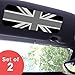 Large - Black Jack - Visor Sticker Set of 2 for Mini Cooper
