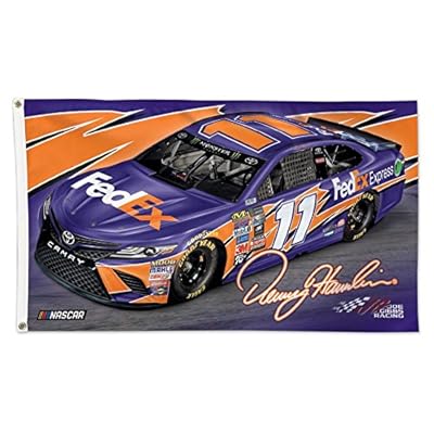 Denny Hamlin #11 FedEx Banner Flag