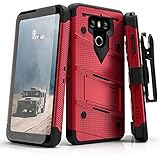 LG G6 Case, Zizo [Bolt Series] with FREE [LG G6 Screen Protector] Kickstand [12 ft. Military Grade Drop Tested] Holster Belt Clip - LG G6