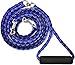 BringerPet Reflective Dual Double Dog Leash No Tangle Coupler 360° Swivel for 2 Medium/Large Dogs (Blue)