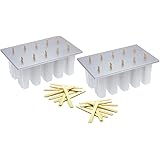 Progressive International White Freezer Pop Maker with Sticks, Set of 2