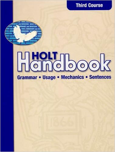 Amazon Com Holt Handbook Student Edition Third Course 2003 9780030661464 Holt Rinehart And Winston Books