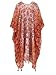 Moss Rose Women's Beach Cover up Swimsuit Kimono Cardigan with Bohemian Floral Print (Color27)