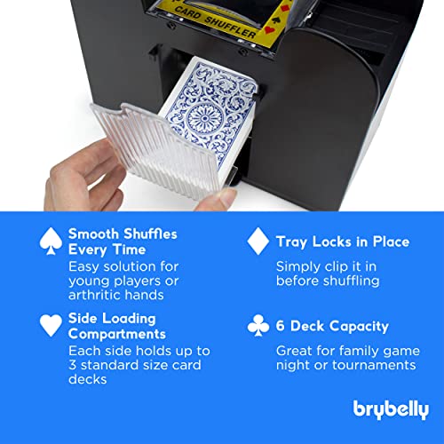 Brybelly Ultimate 6 Deck BatteryOperated Automatic Electric Card