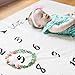 BeautifulLife Baby Milestone Blanket Photo Props - Premium Fleece Blanket, Infant Newborn Baby Boy Girl Photography Backdrop, Fluffy Soft Swaddling Blanket, Weekly Monthly Yearly Photo for New Mom