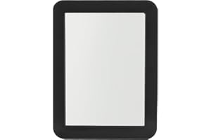 Boxgear Magnetic Locker Mirror - 5" x 7"- for School Locker, Bathroom, Household Refrigerator, Locker Accessory, Workshop Toolbox or Office Cabinet (Black)