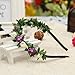 32.8 Yards Artificial Ivy Garland Foliage Green Leaves Fake Vine Headband Artificial Leaf Vine Fake Hanging Plants for Wedding Party Ceremony DIY Headbands