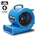 BlueDri One-29 1/3 HP High Velocity Heavy Duty Portable Air Mover Floor Carpet Dryer Blower Fan for Water Damage Equipment Restoration, Blue