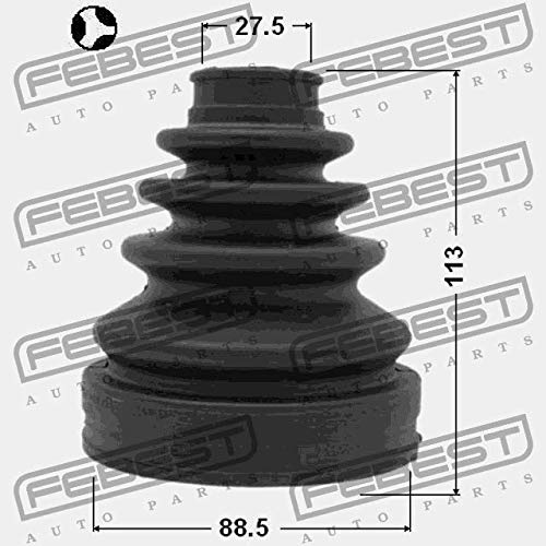 Huamengyuan Parapolvere Tirante, Confezione Da 28 Giunto A Sfera Stivali Polvere Universale Gomma Tirante Fine Giunto Sferico Stivali Polvere Accessori Per Auto, Nero - Foto 3