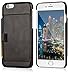 Lockwood iPhone 6/6s Snap On Wallet Case | Vintage Black | Travel Wallet With Card Holder | Ultra Slim & Lightweight Design | Classic Cases for Modern Devices | (4.7